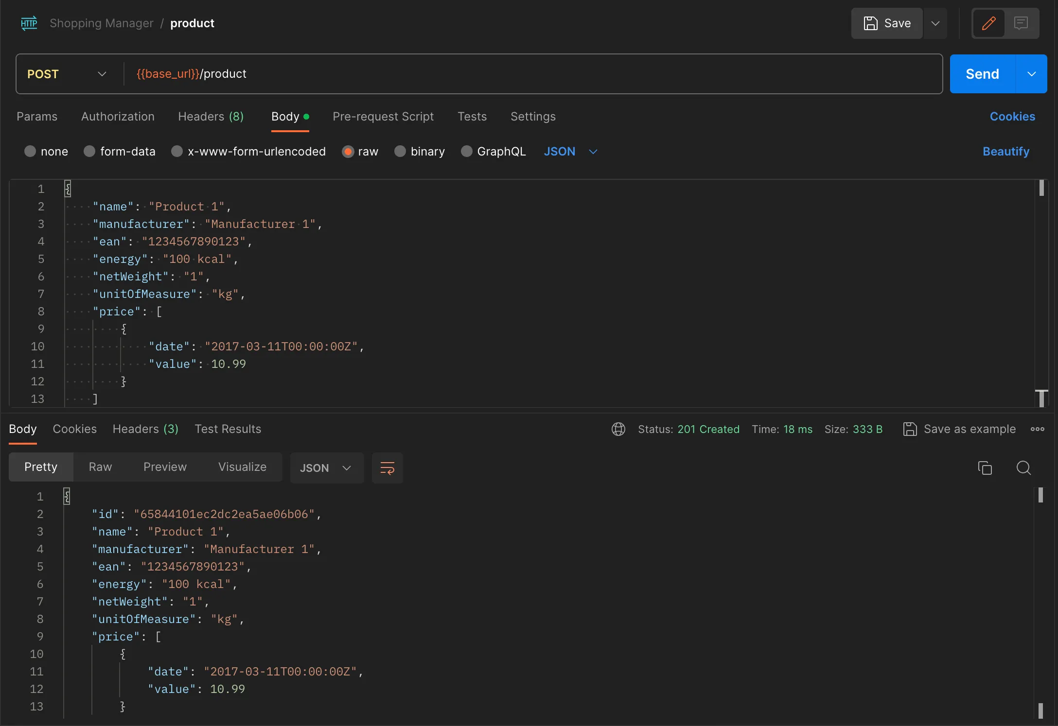 Postman - POST method - HTTP