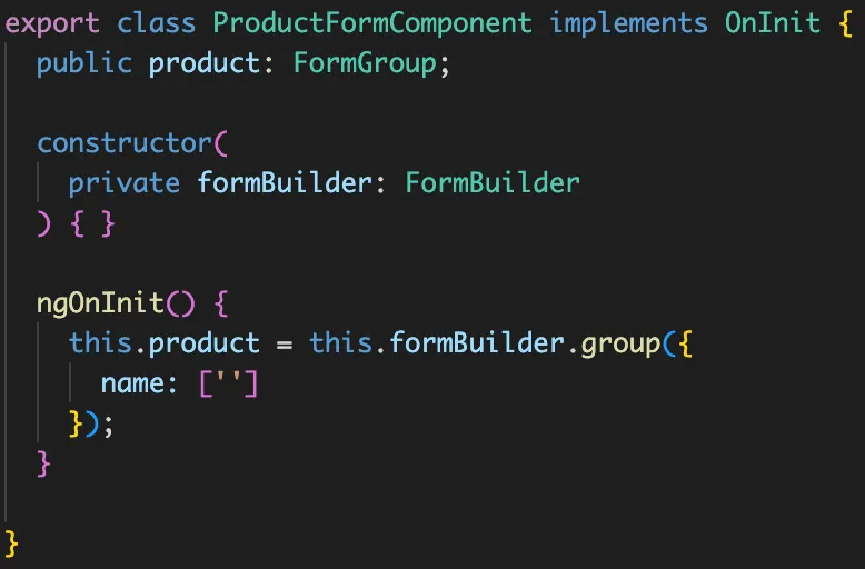 Reactive forms